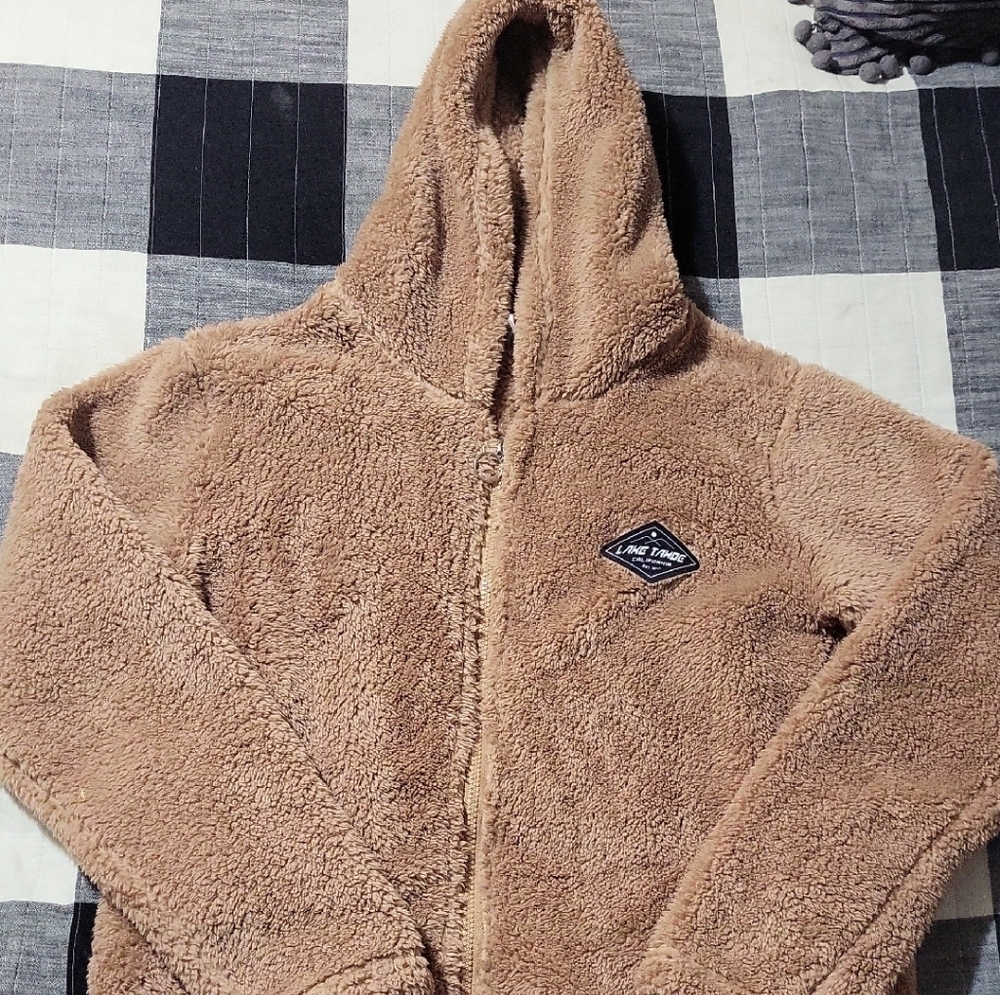 Cozy Tan Kids Jacket